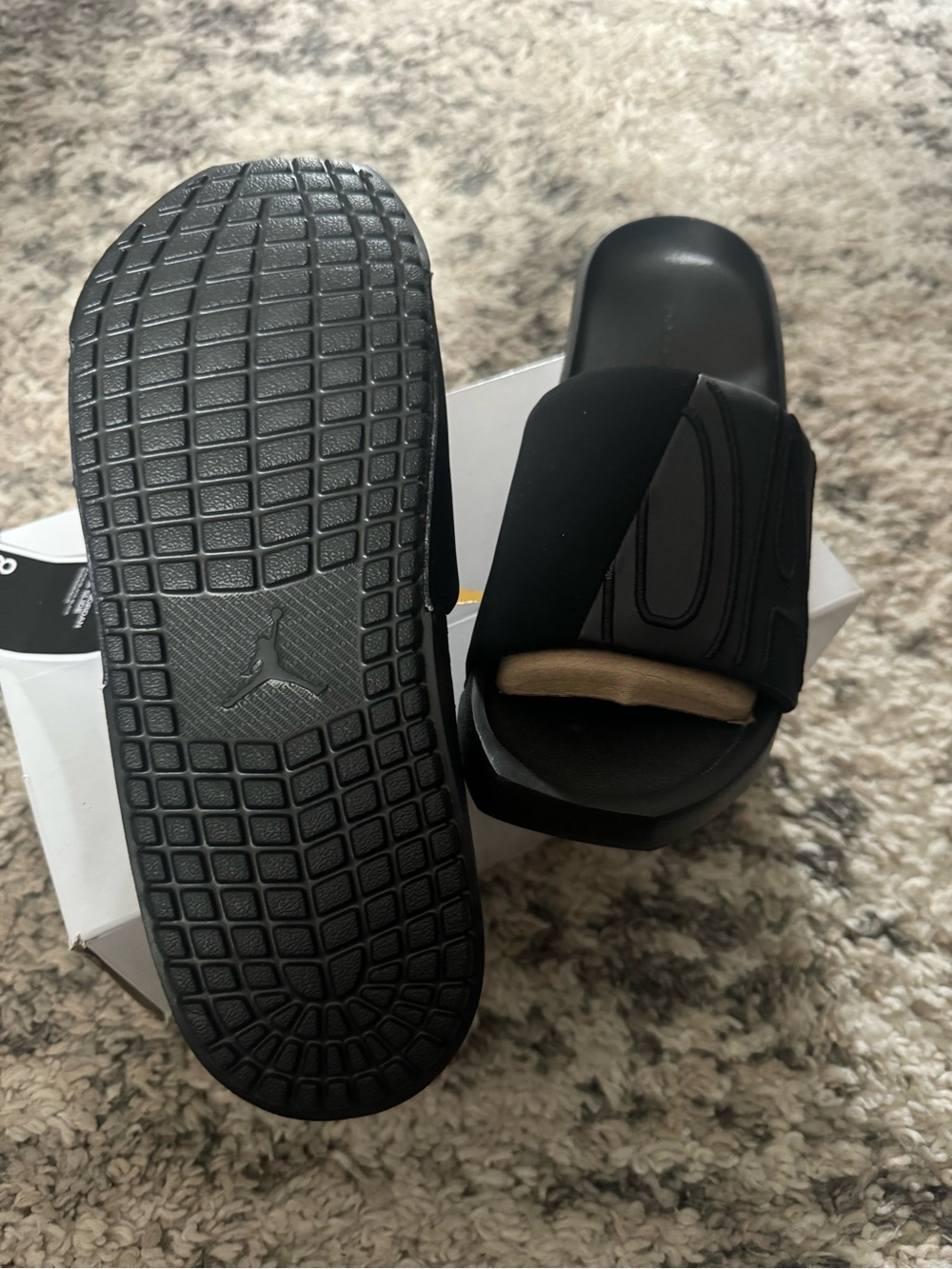 Jordan Black Men's Nola Slide Sandals - Picture 4 of 5